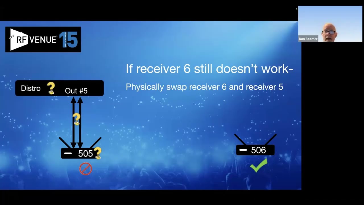 RF Venue Live Webinar - Part 2: Troubleshooting a New Wireless Audio System