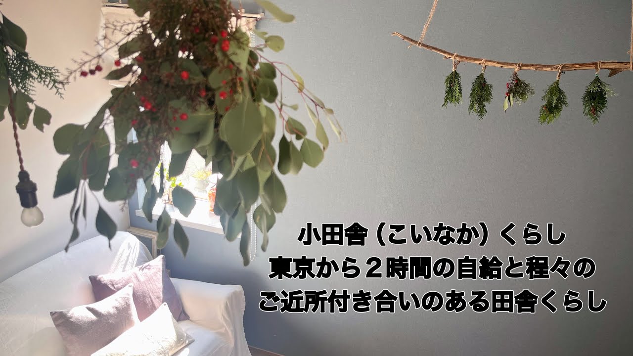 【クリスマス飾り付け/ナチュラルな材料で子猫と楽しむクリスマスのお部屋作り】会話の中で気づいた気持ち/自然農 里芋の収穫/発酵あんこ/アラフィフ女子Christmas preparations