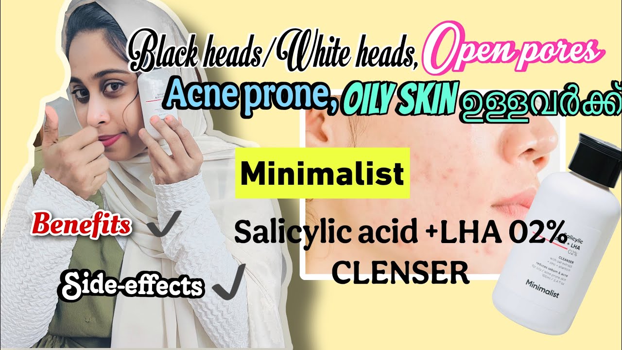 Minimalist salicylic acid+LHA 02% CLENSER Honest Review Malayalam 