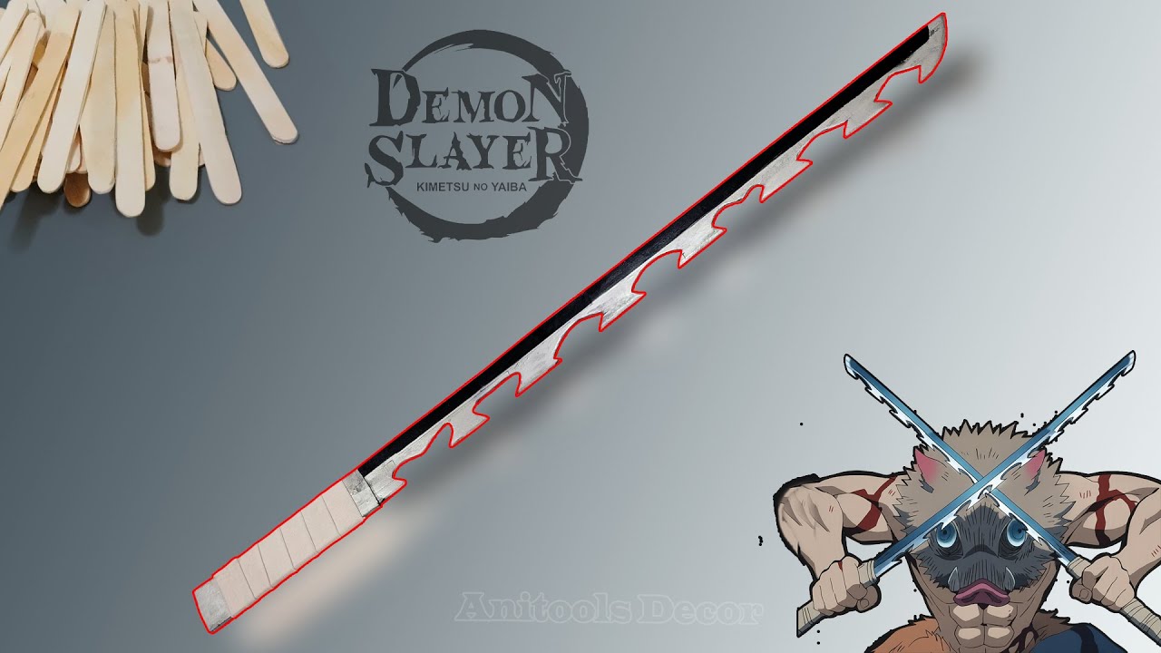 Made Inosuke’s Katana at Home 😱 | Demon Slayer DIY