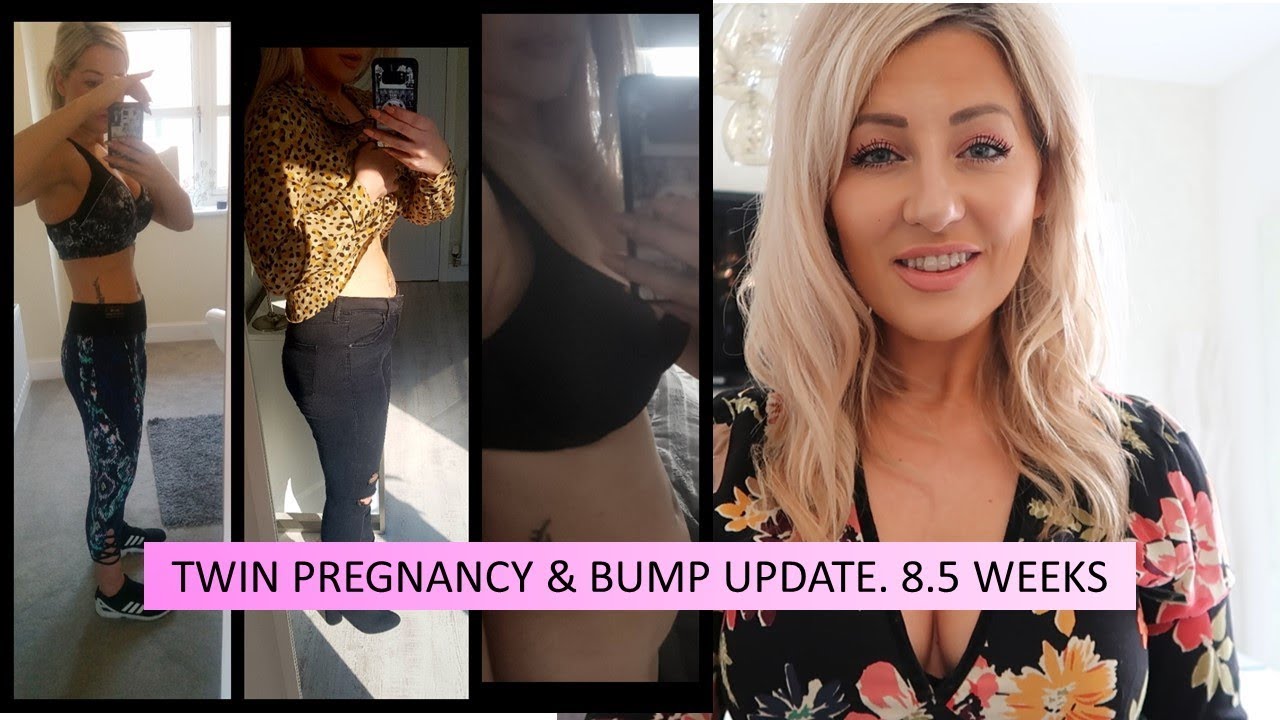TWIN PREGNANCY UPDATE & BUMP AT 8 1/2 WEEKS