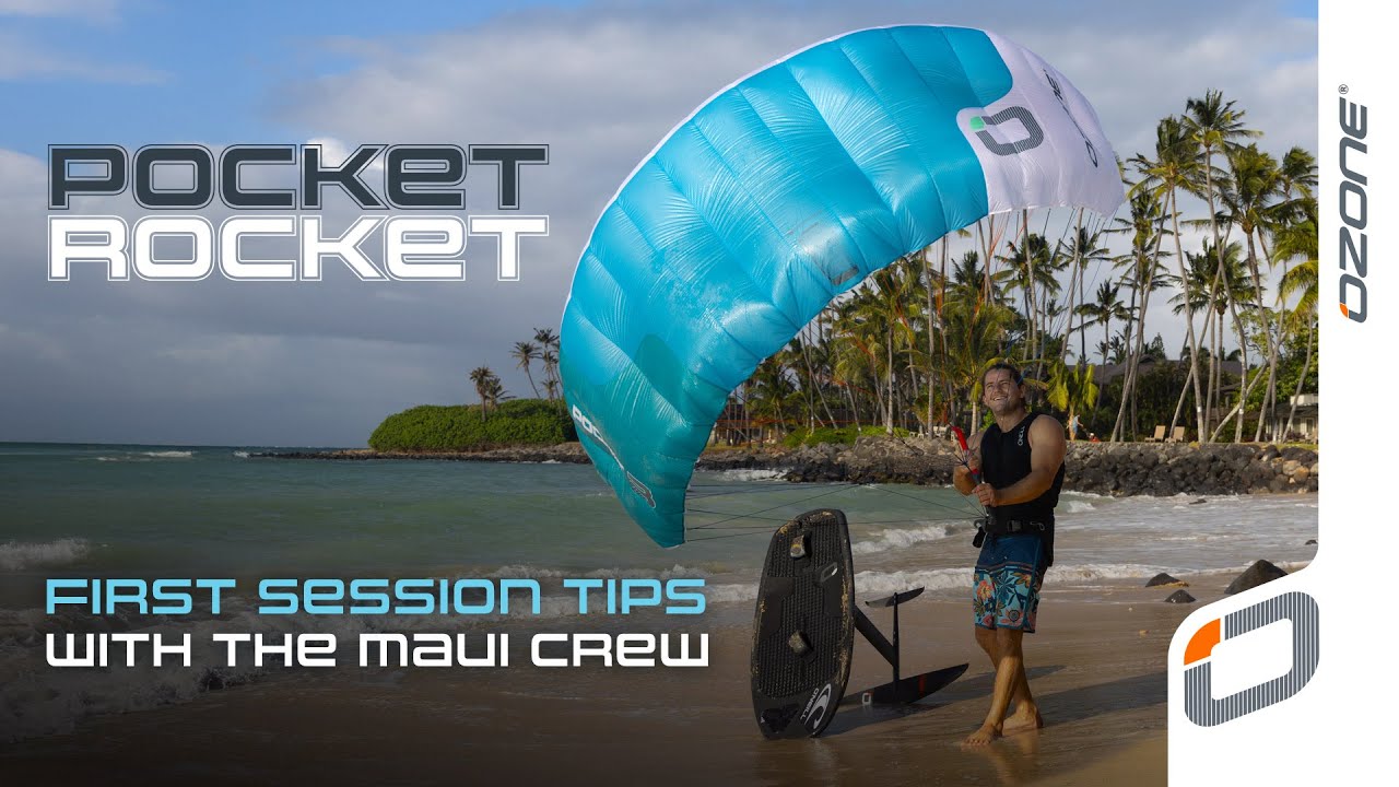 Jesse's first Pocket Rocket parawing session, with tips from Kai Lenny, Cynbad and Jon McCabe
