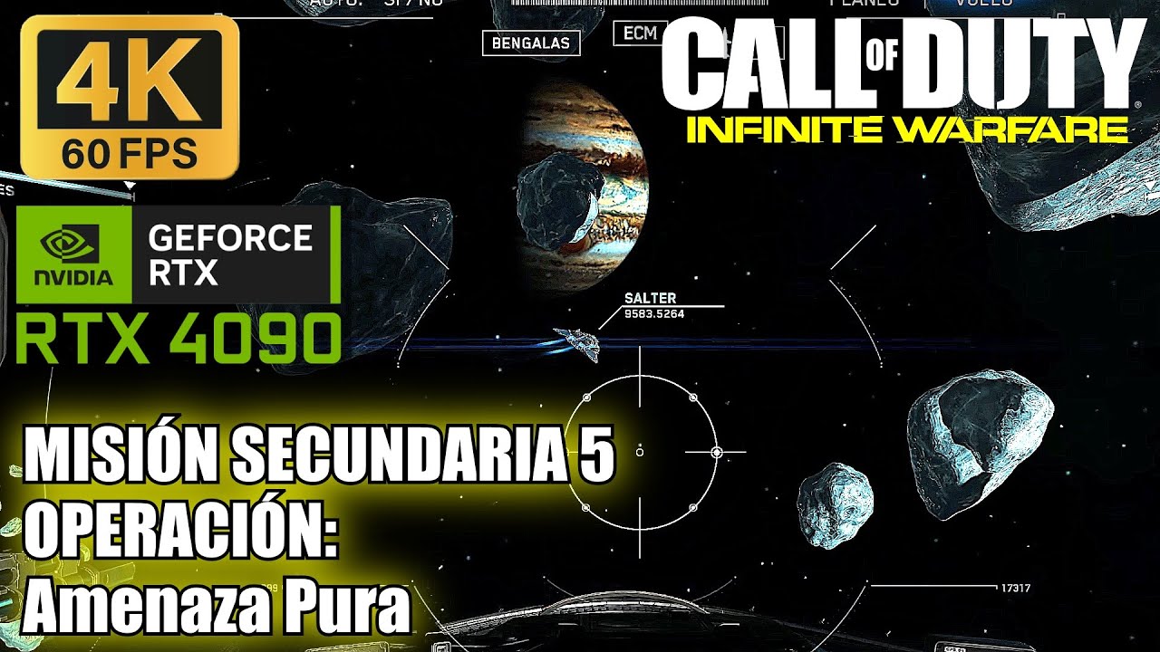 Call of Duty: Infinite Warfare | Misión Secundaria 5 OPERACIÓN: Amenaza Pura | RTX 4090 | 4K 60 FPS