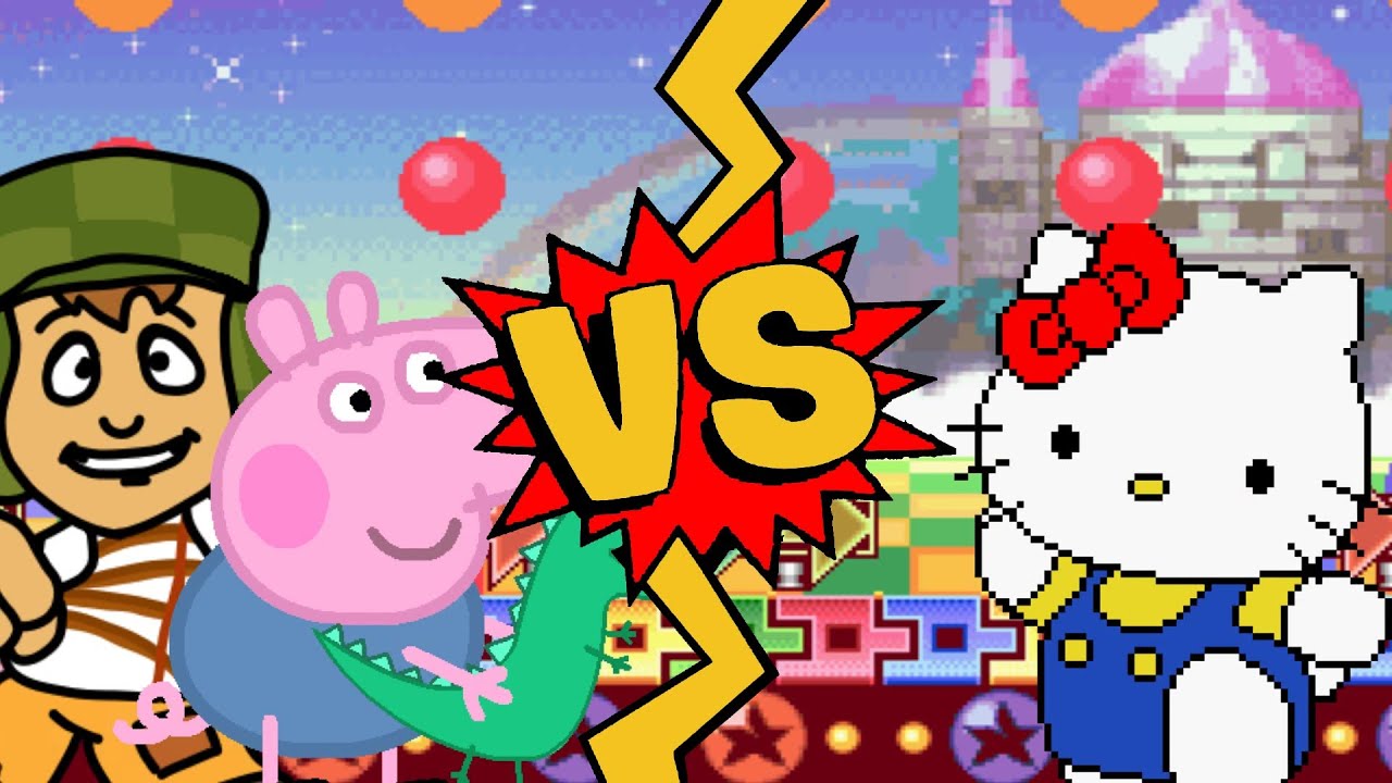 M.U.G.E.N Battles | El Chavo/George Pig vs Hello Kitty