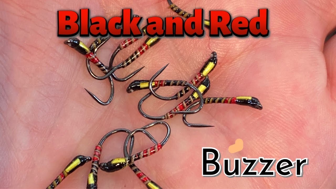 Fly Tying -  Black and Red (Buzzer)