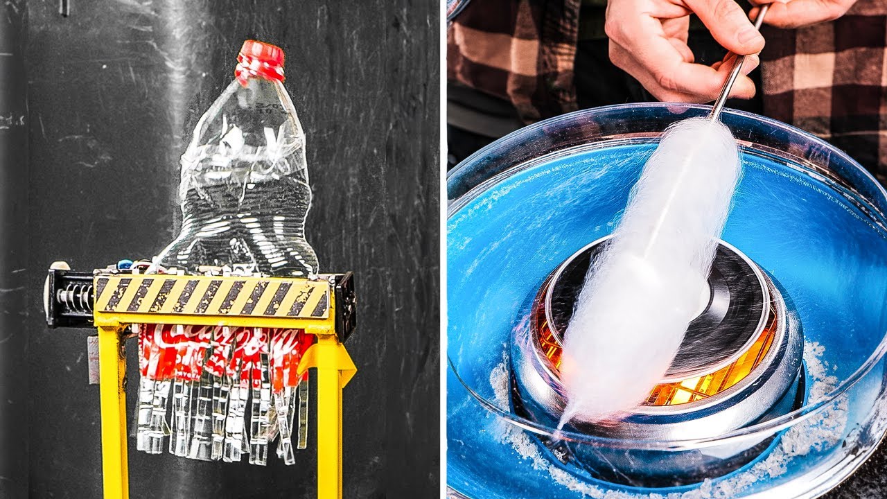 This Eco-hero incredibly recycles plastic bottles!