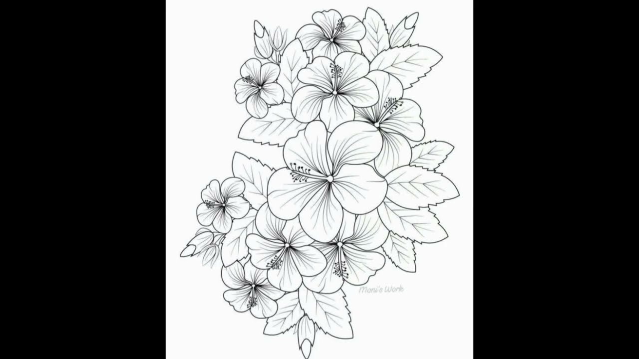 Beautiful Flower Pattern Sketches | Easy Floral Drawing Ideas