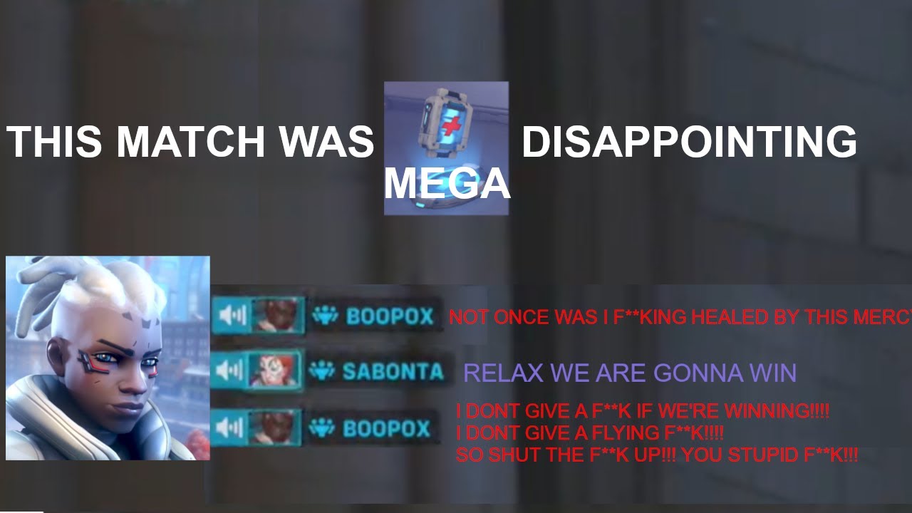 MUST WATCH!!! Toxic DPS Main has a mental breakdown over Mercy Heals