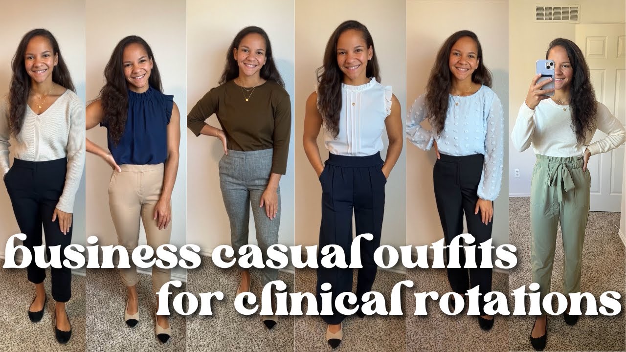 dressing the part for medical school & clinical rotations! | 8 *affordable* business casual outfits!