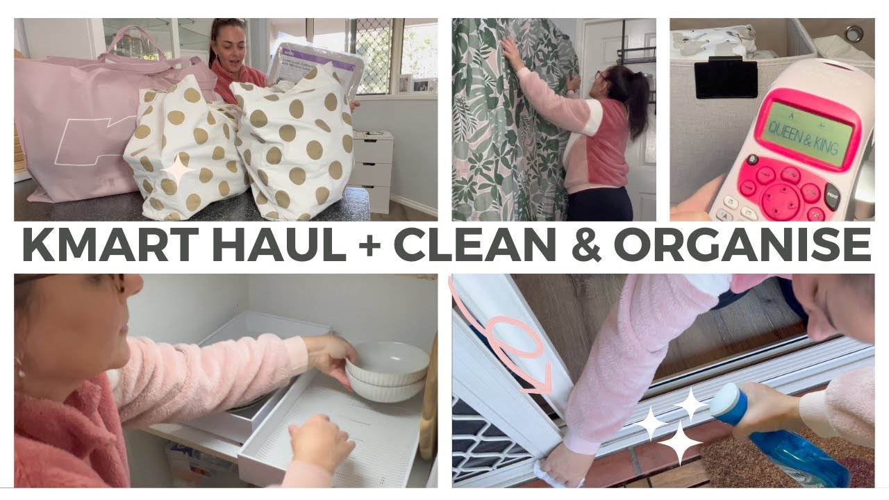 CLEAN & ORGANIZE WITH ME - KMART AUSTRALIA HAUL || THE SUNDAY DIARIES