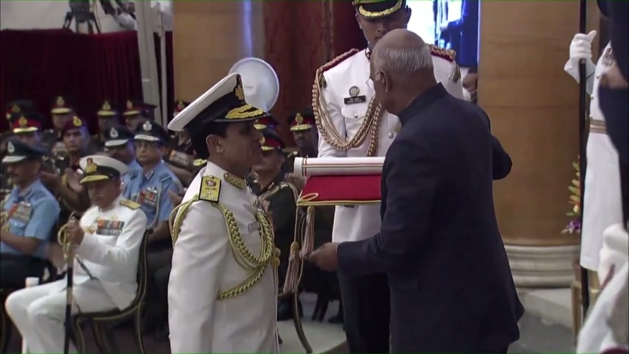 President Kovind presents Param Vishisht Seva Medal to Vice Admiral Satishkumar N Ghormade
