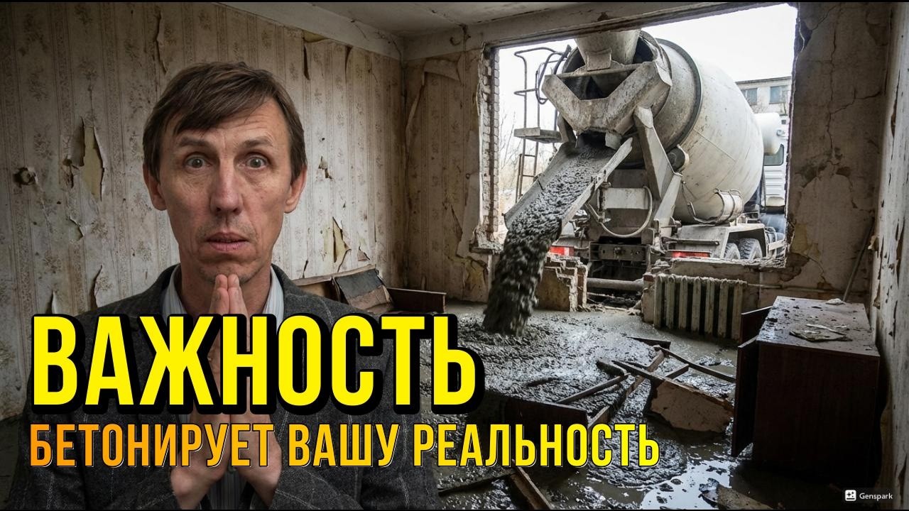 Важность бетонирует твою реальность и вот почему...