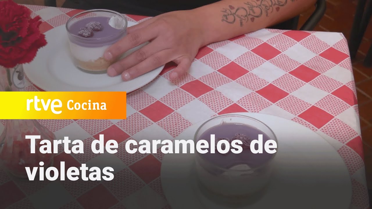 Tarta de caramelos de violetas - Ahora o nunca | RTVE Cocina