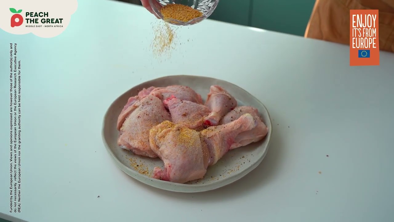 Grilled Chicken with Peach & Sumac Glaze