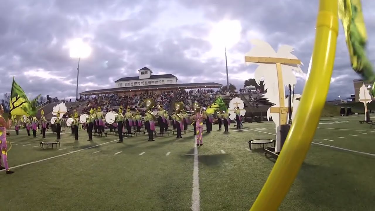 Woodford County HS Marching Band, Cadence of the Canopy 2024||Color Guard Chest cam!!