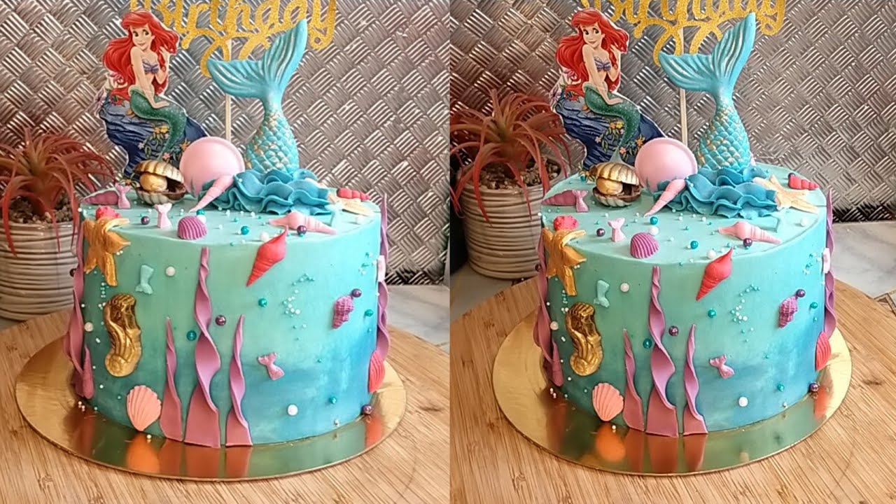 layar cake Arielle la sirène كيكة حورية البحر