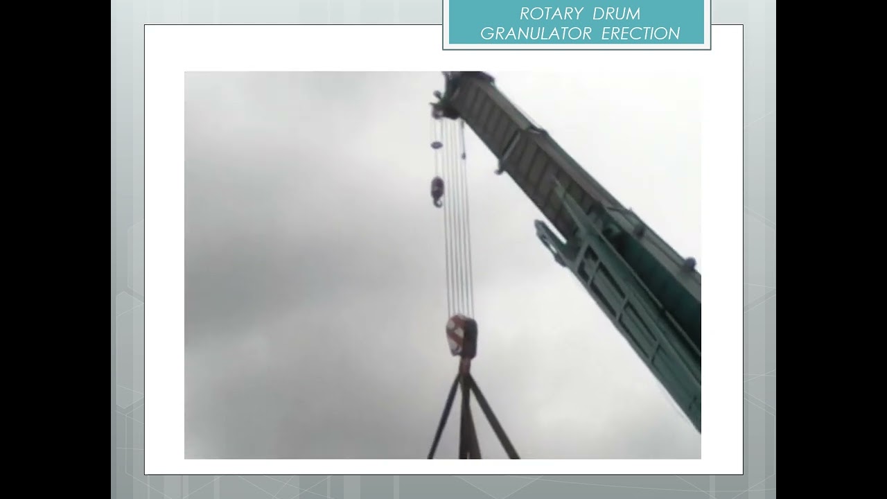 ROTARY DRUM GRANULATOR ERECTION #drums #granulator #npk #npkfertilizer #fyp #quotes