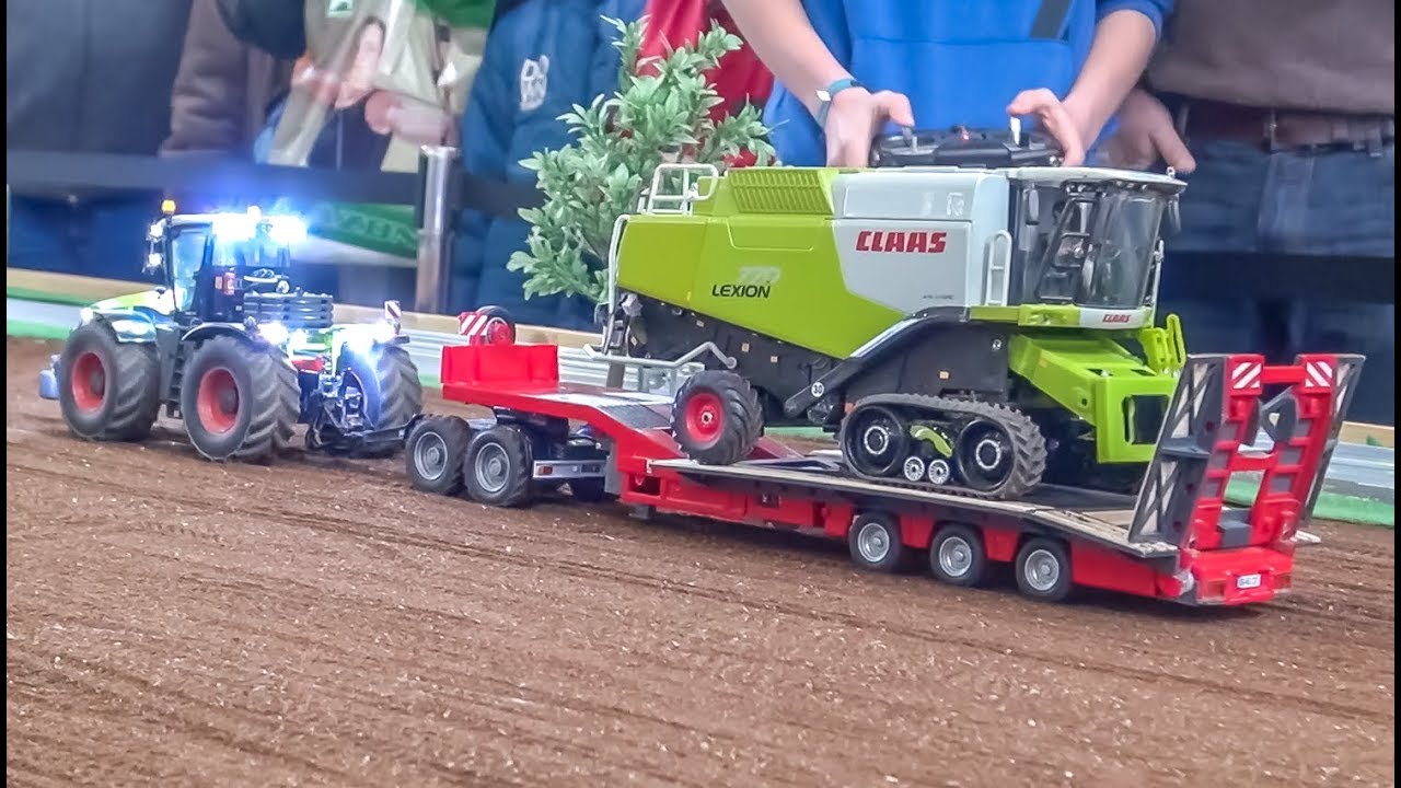 Amazing RC farming! Modified RC Tractors work hard!