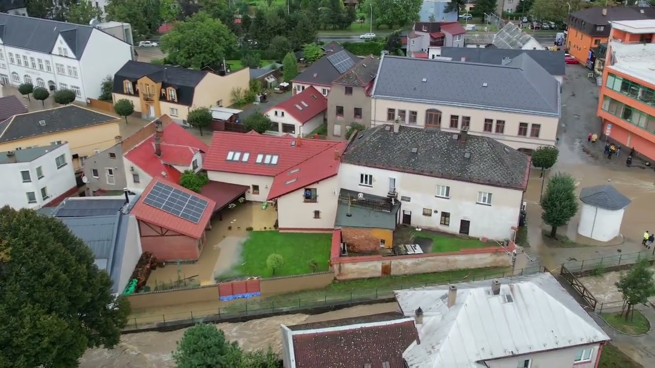 Povodně v Hradci nad Moravicí 2024