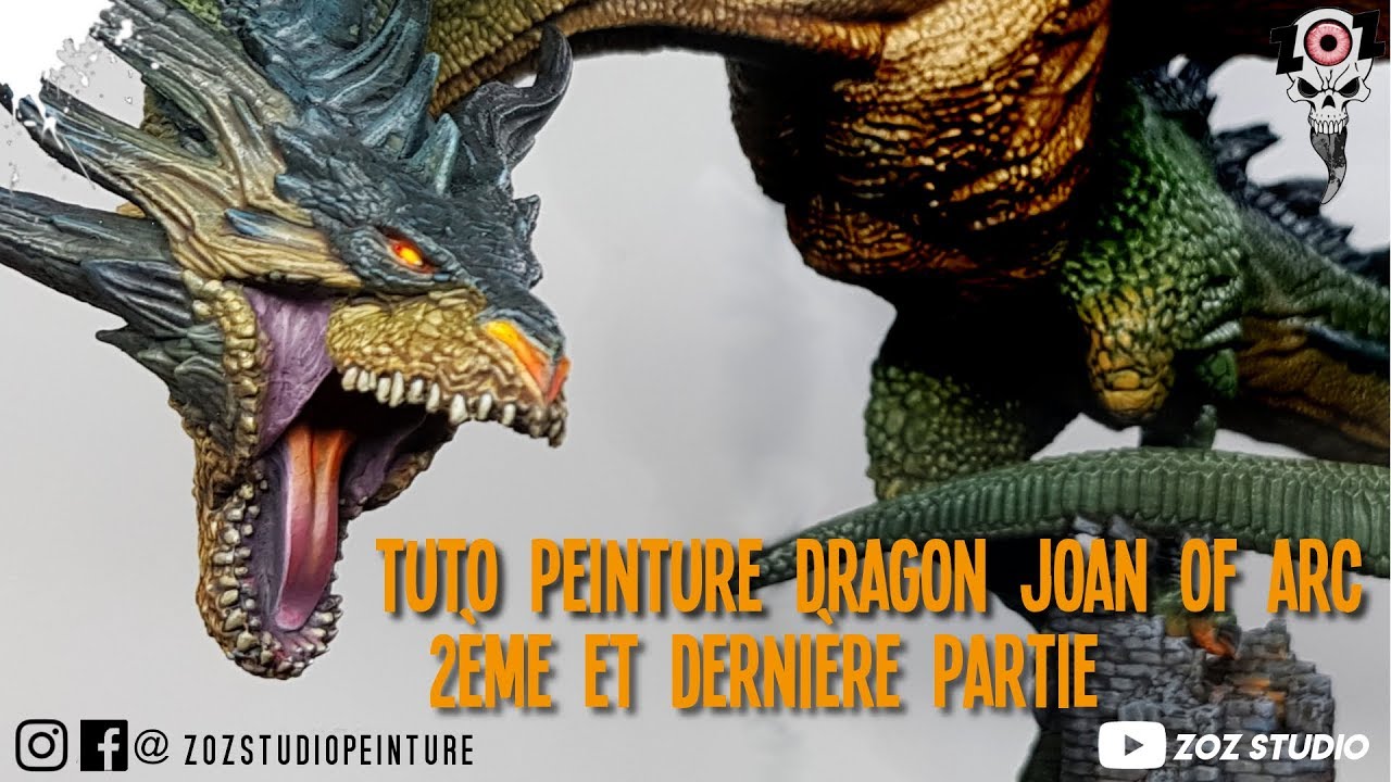 FR/ENG : Tutoriel peinture sur figurine : Dragon Joan of Arc - 2ème partie