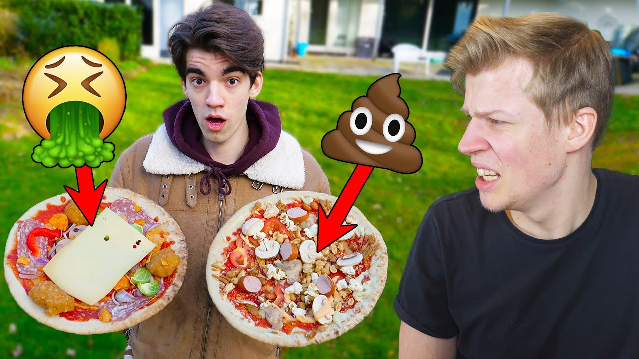 DE MEEST VIEZE INGREDIËNTEN OP EEN PIZZA DOEN! PIZZA ROULETTE