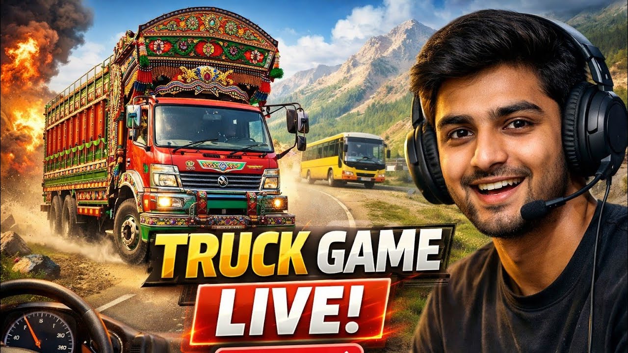 🚛 LIVE Truck Driving – क्या मैं इस खतरनाक रोड को पार कर पाऊंगा?