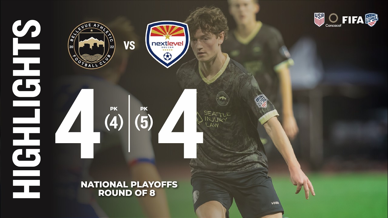 Bellevue Athletic FC vs Next Level Soccer | Match Highlights – Round of 8