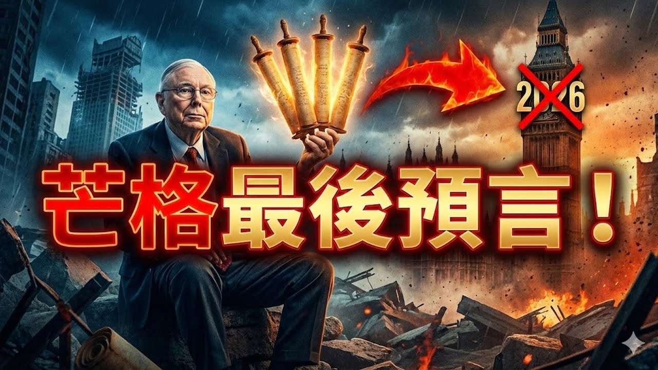 查理·芒格生前「最後預言」成真！2026年全球經濟進入「失去的十年」，聽懂這 4 句忠告的人才能在廢墟中活下來！