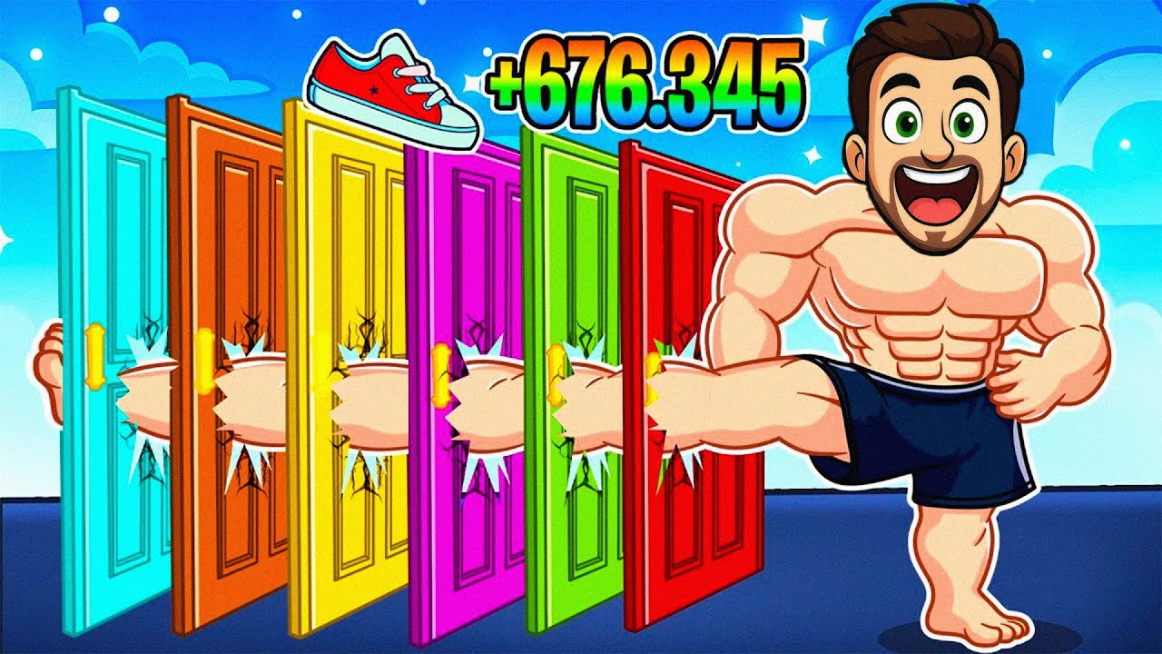 روبلاکس اما باید از زندان فرار کنیم با ضربات پا به در!! Kick Door To Escape