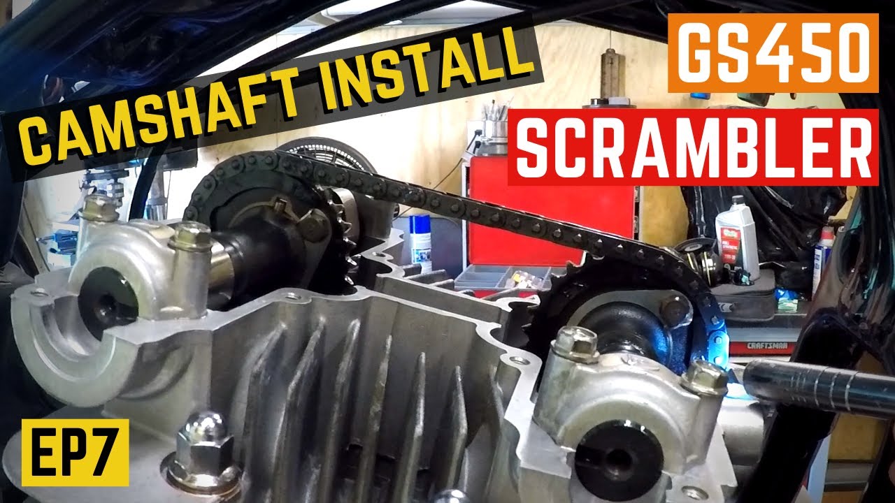 Custom Suzuki GS450 Scrambler - How-To Install The Camshafts - Repair Series EP7