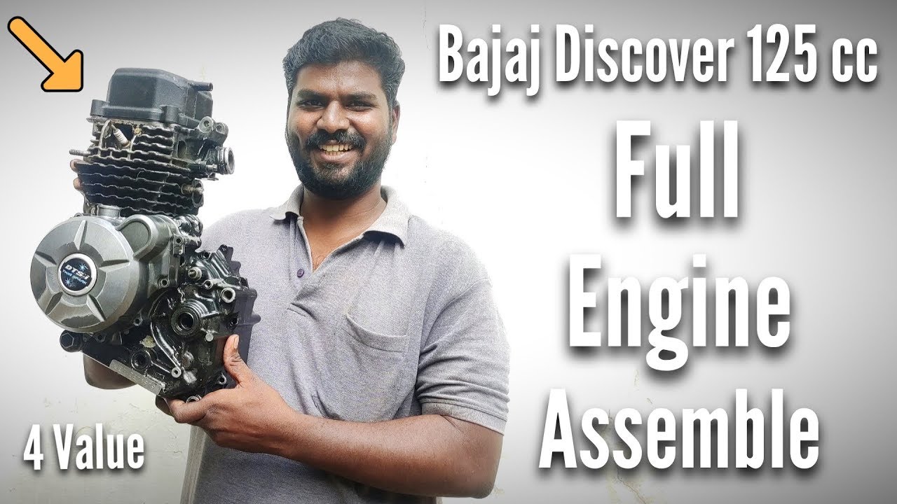 Bajaj Discover 125 cc  4 Valve Engine Assembly / Rockfort Motor Works