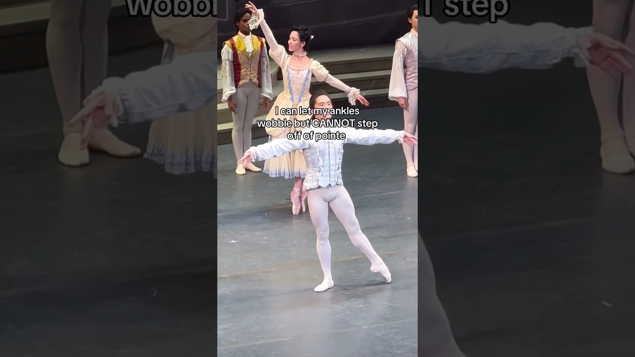 Fightinggg for this balance on pointe😵&zwj;💫🫠 #ballet #ballerina #pointeshoes #balletdancer