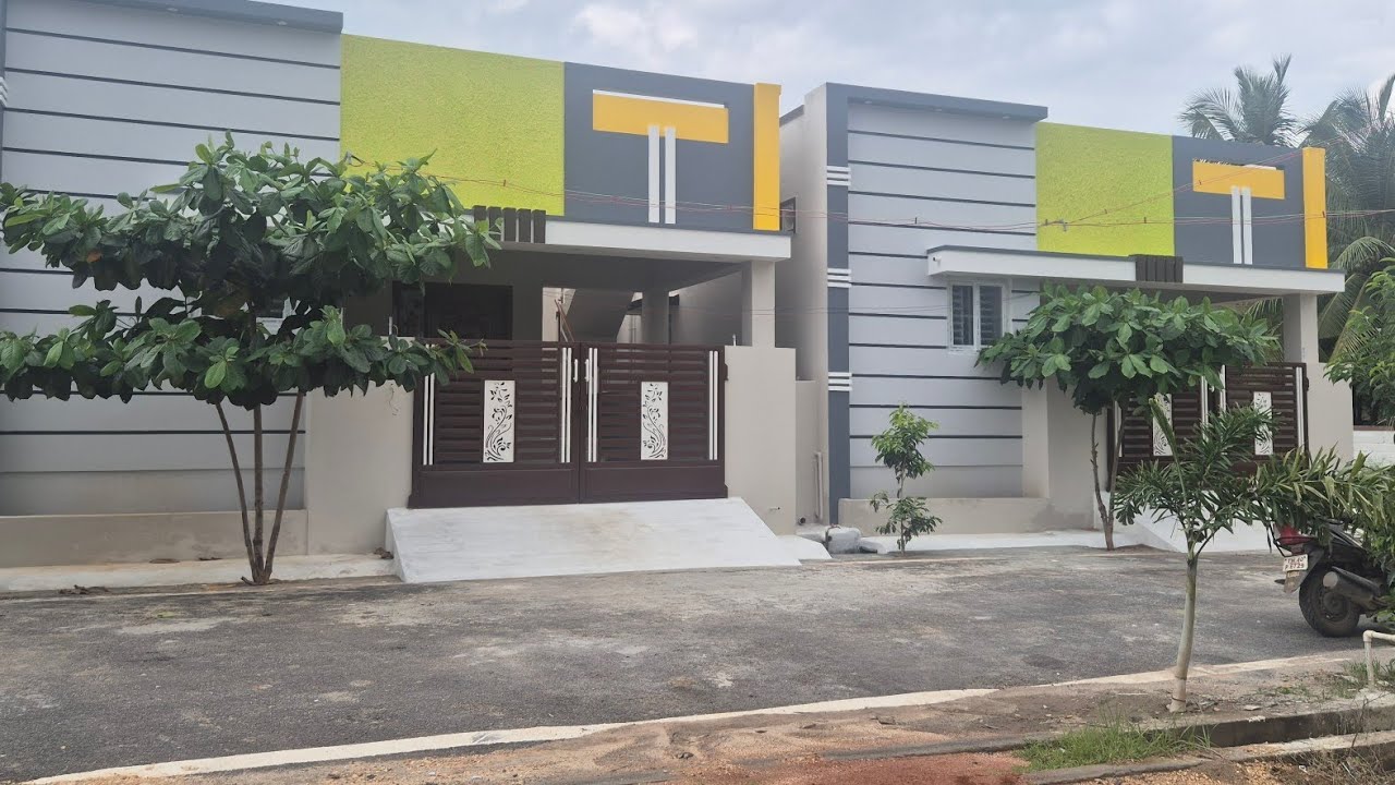 கிழக்கு பார்த்து கட்டப்பட்ட இரண்டு 2BHK வீடுகள் விற்பனைக்கு. 📞9965665227.வீரபாண்டி, கோவை.