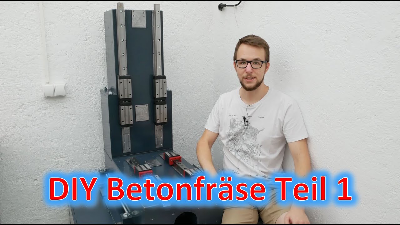 DIY Fräse aus Beton Teil 1: Der Guss und die Betonteile