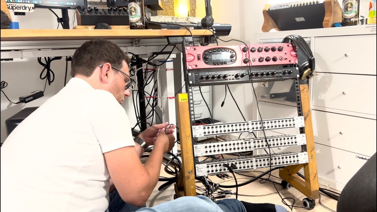 Studio Update #-5  Cable Management & DIY Acoustic Absorbers