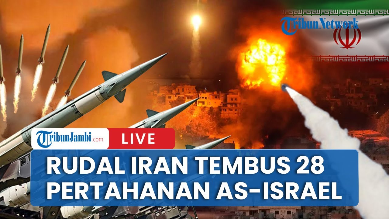 🔴Gagal Total! Rudal Iran Bobol 28 Lapis Pertahanan AS–Israel