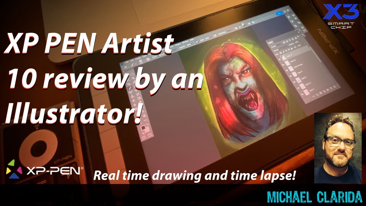 XPPen  artist 10 display tablet review by an artist