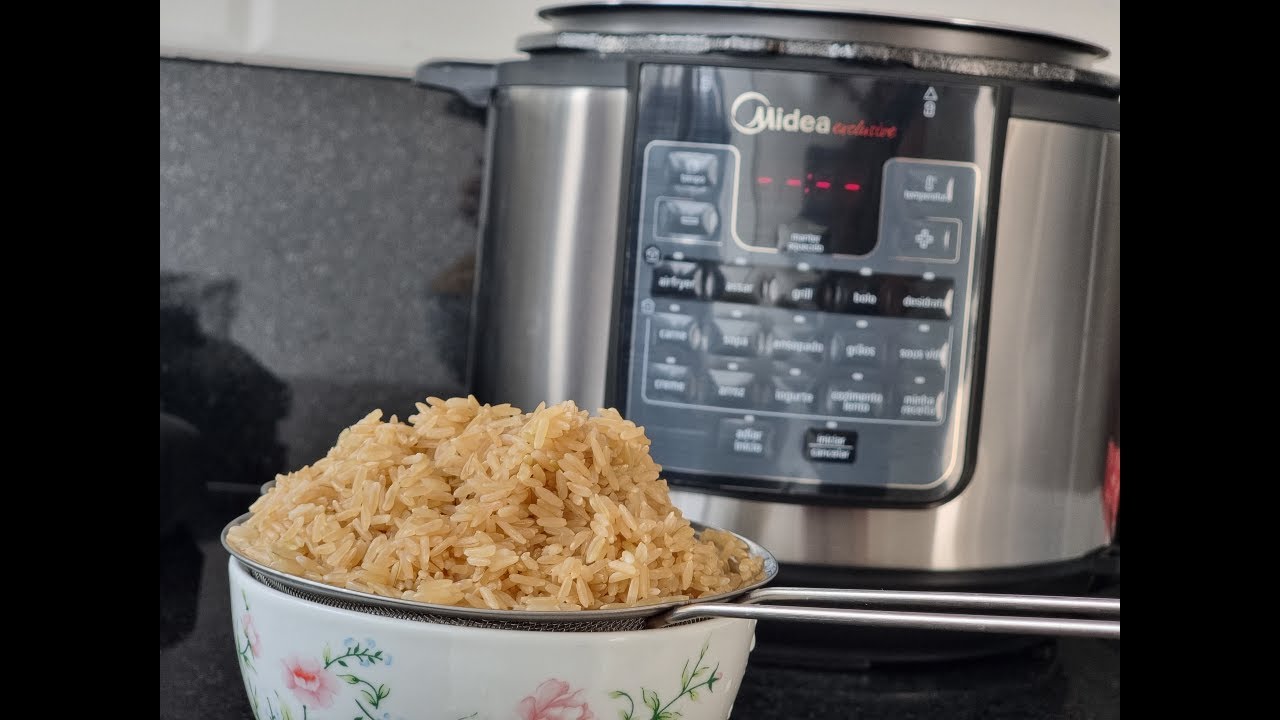 Cozinhando arroz integral na Airfryer + panela de pressão Kitchen Revolution | Multi CookFryer Midea