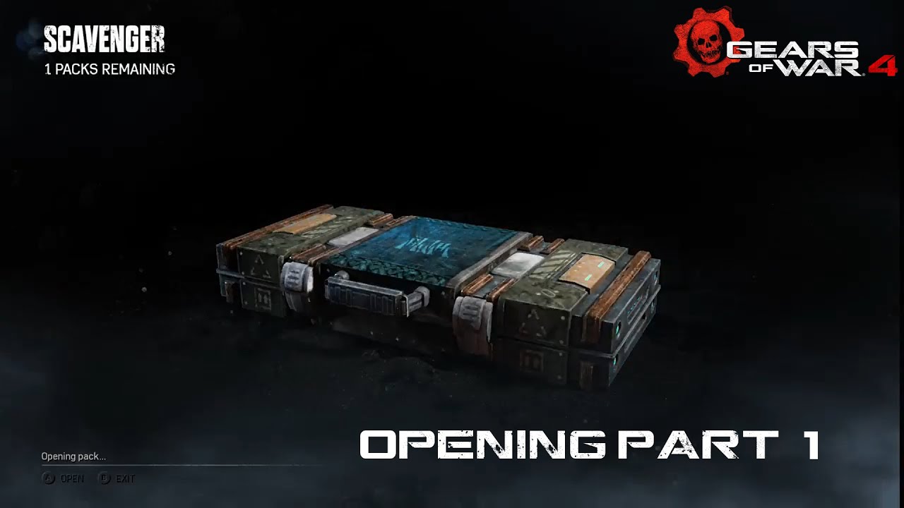 Gears of War 4 - Opening Scavenger packs (JACK emblem) (Part 1)