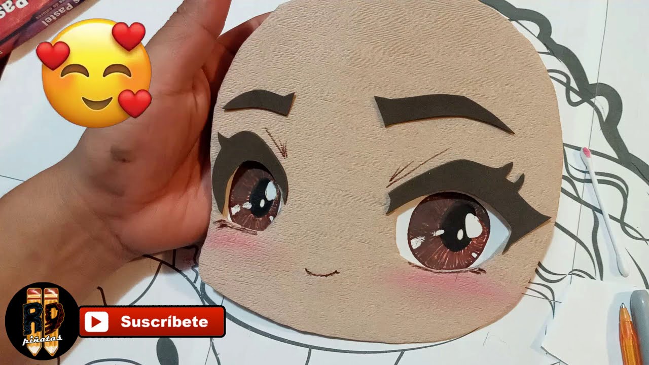 Piñata de Moana  - Como usar patrón en ojos