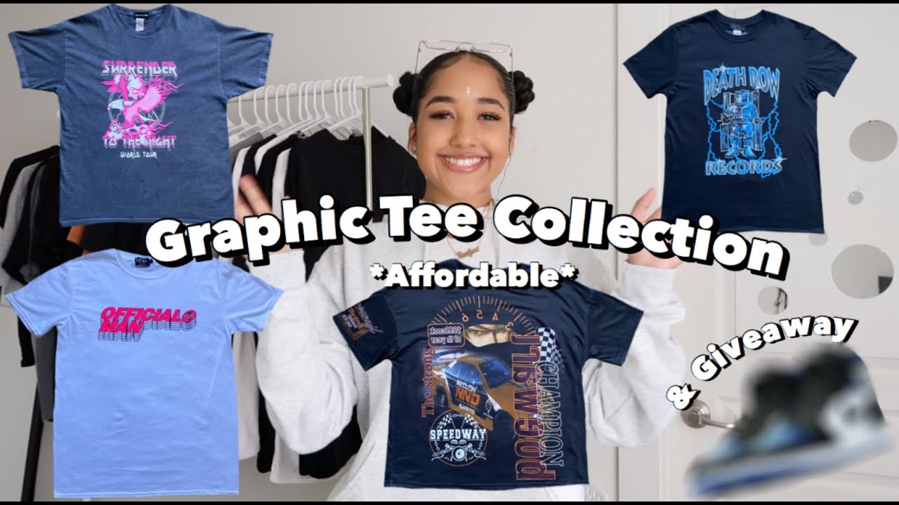 *Affordable* Graphic Tee Collection! + 50K Giveaway Announcement