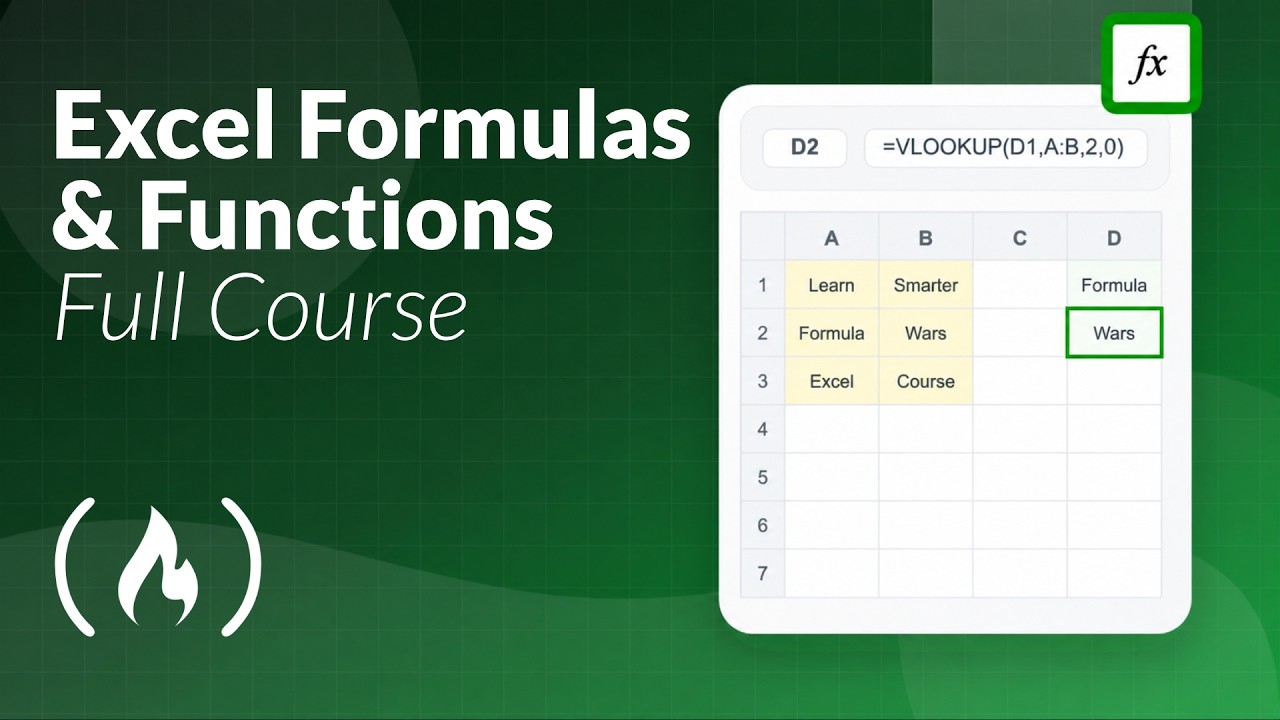 Excel Formulas & Functions &ndash; Full Course