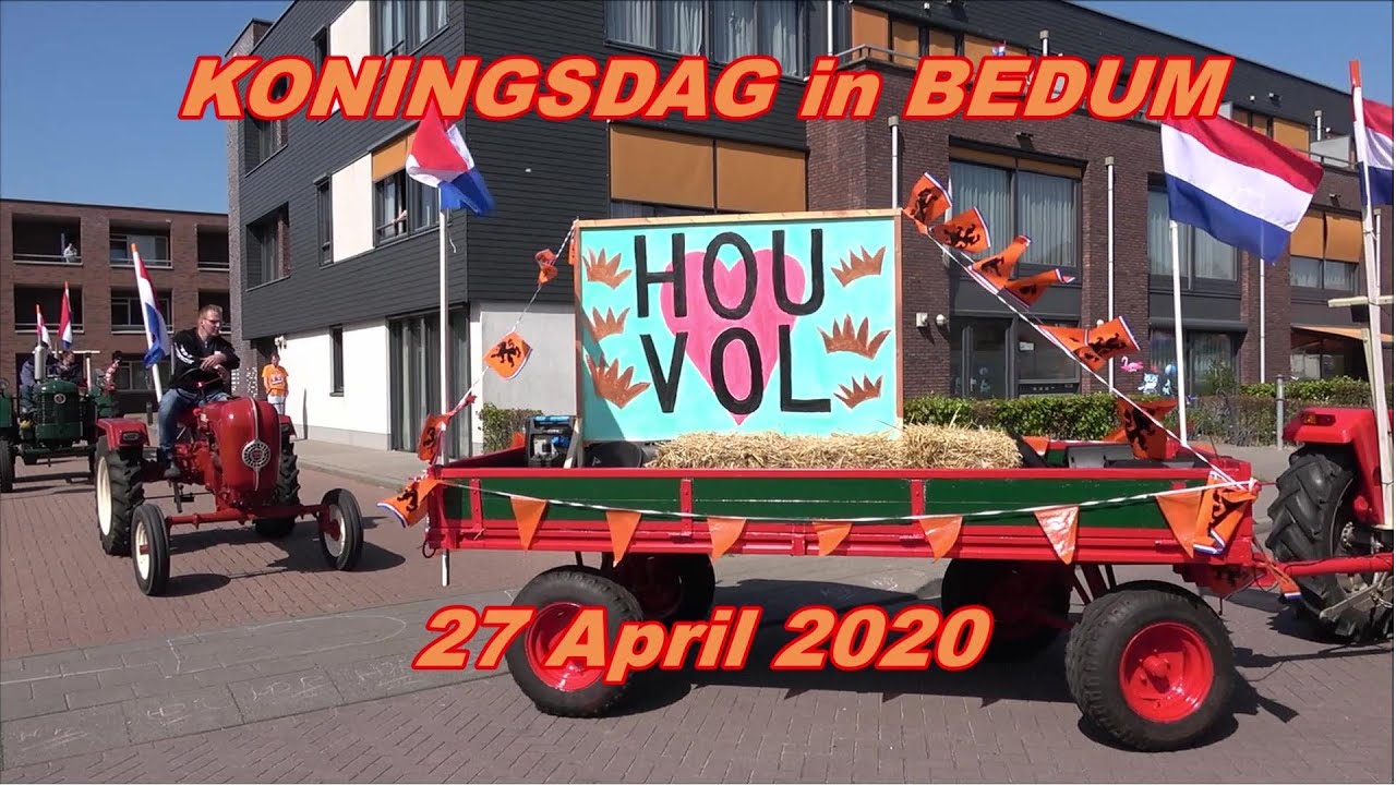 Bedum.Koningsdag 27 April 2020.