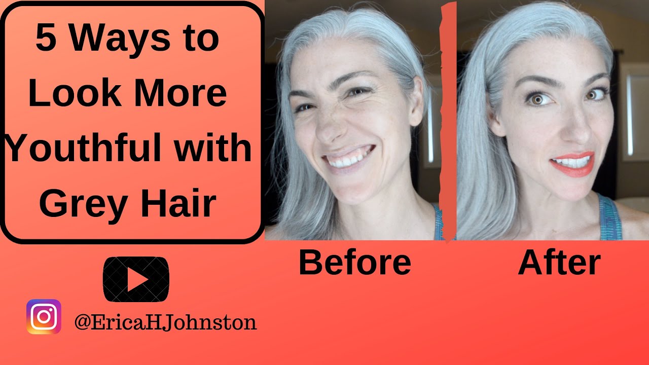 5 способов выглядеть моложе с седыми волосами | Silver Hair