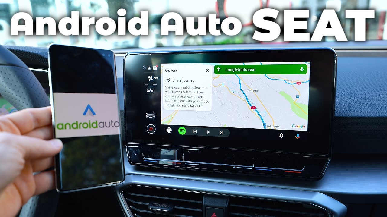 Демонстрационная мультимедийная система Android Auto SEAT 2021