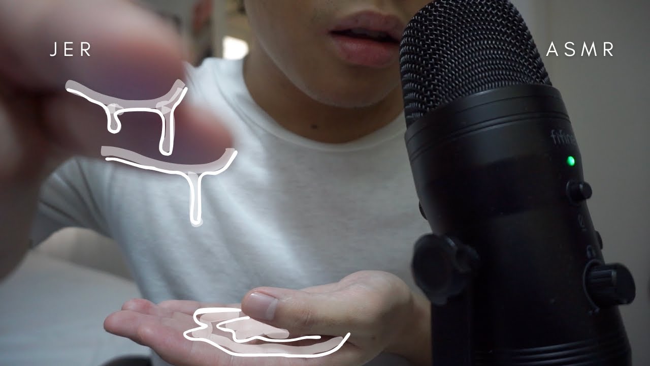 spit painting asmr with actual spit lol