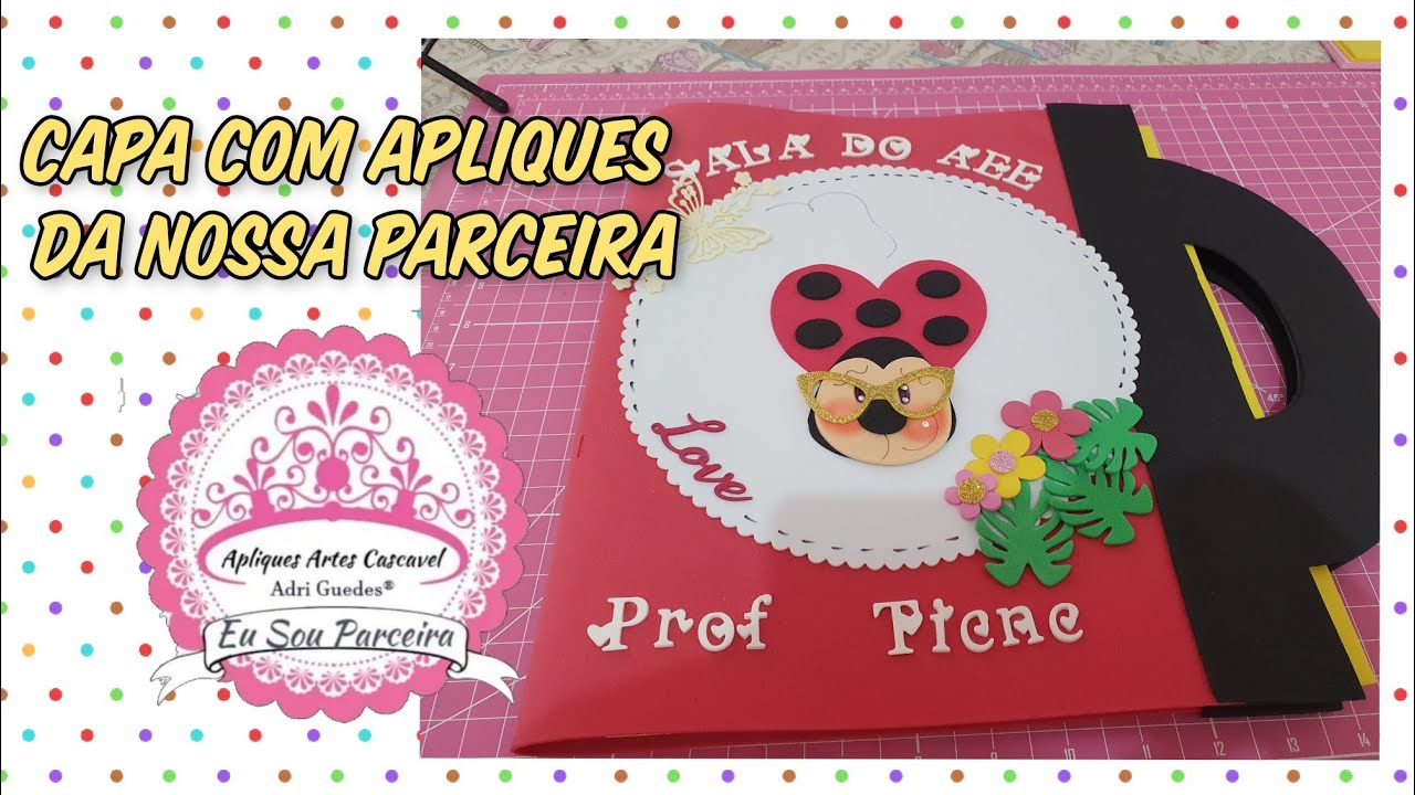 DICAS PARA CAPAS - USANDO APLIQUES ARTES CASCAVEL
