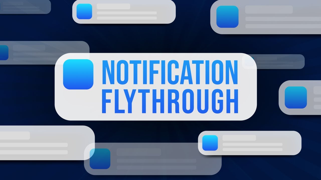 Message Flythrough Background &ndash; FREE  VFX &ndash; Social Media Notifications  Chat Bubbles 4K Loop