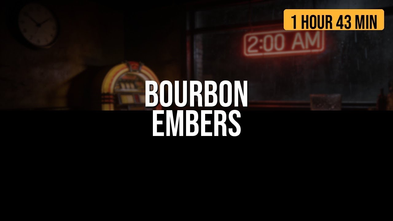Bourbon Embers - Late Night Blues Mix (1 Hour)