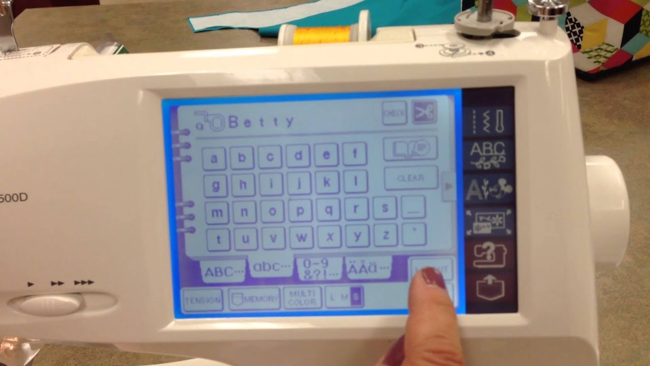 Brother 8500D Programming